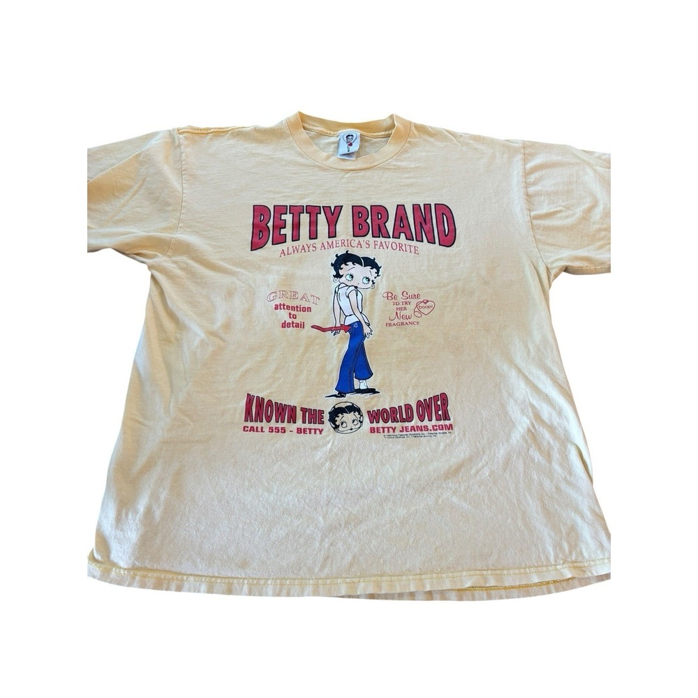 Vintage Betty Boop Betty Jeans Parody T Shirt XL 90s 1999 Street wear y2k